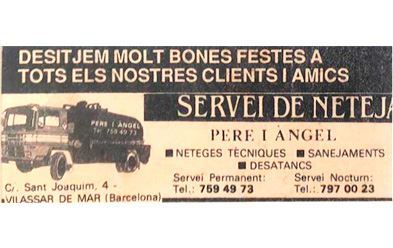 camiones Neteges Pere i Ángel en el taller