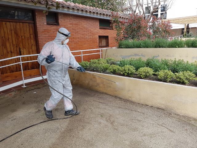 desinfección covid-19 exteriores en Barcelona