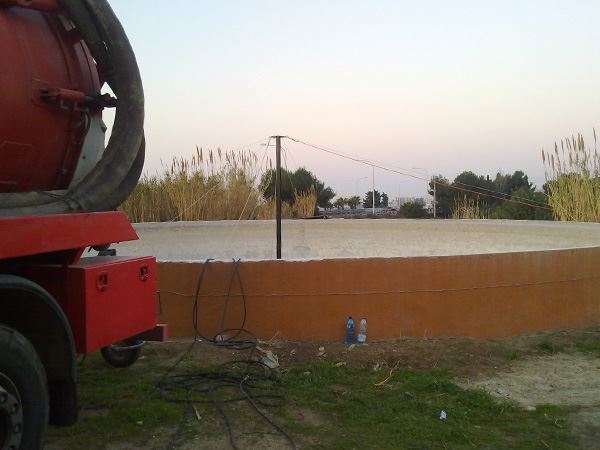 Llenado de depósitos de riego en Sant Andreu de Llavaneres