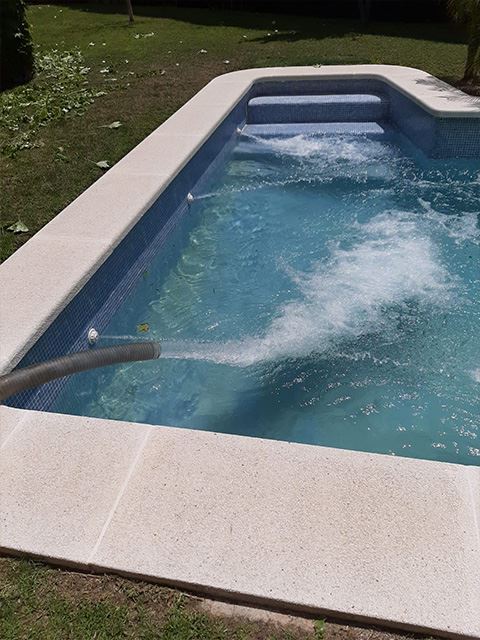 llenado de piscina en Mataró